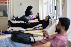 حضور مردم تهران در سازمان انتقال خون