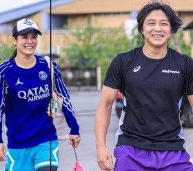 تمرین قهرمان ژاپنی کشتی زنان جهان در کمپ تیم های ملی ایران