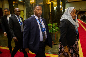 در حاشیه دیدار کنستانتینیو چیونگا، معاون اول رئیس جمهور زیمبابوه و محمدرضا عارف معاون اول رئیس جمهور