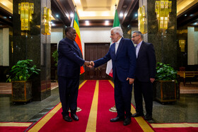 دیدار کنستانتینیو چیونگا، معاون اول رئیس جمهور زیمبابوه و محمدرضا عارف، معاون اول رئیس جمهور