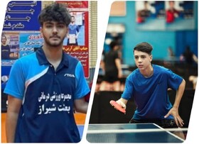 پینگ‌پنگ‌بازان جوان شیرازی در یک‌قدمی تیم ملی