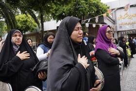 مراسم استقبال از پرچم متبرک حرم امام رضا در مرکز نگهداری ازمعلولین  جسمی و ذهنی زنده یاد نوشیروانی