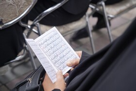 مراسم استقبال از پرچم متبرک حرم امام رضا در مرکز نگهداری ازمعلولین  جسمی و ذهنی زنده یاد نوشیروانی
