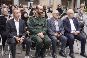 مراسم استقبال از پرچم متبرک حرم امام رضا در مرکز نگهداری ازمعلولین  جسمی و ذهنی زنده یاد نوشیروانی