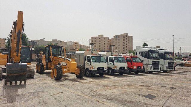 تقویت ناوگان راهداری ایلام با ورود ۱۰ دستگاه ماشین‌ جدید