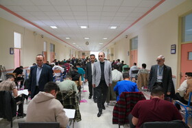 بازدید دکتر قادر قاسمی دبیر ستاد برگزاری آزمون‌های سراسری در استان اردبیل از روند برگزاری نوبت اول آزمون سراسری سال 1404 در اردبیل