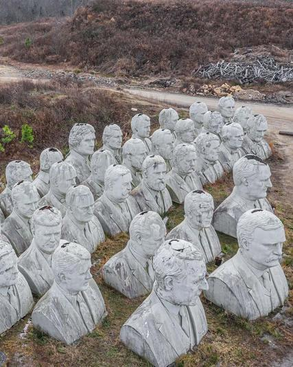 اینجا سرهای غولپیکر «روسای جمهور آمریکا» رها شدهاند