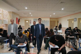 بازدید دکتر محمد حسن‌زاده رئیس ستاد برگزاری آزمون‌های سراسری در استان اردبیل از روند برگزاری نوبت اول آزمون سراسری سال ۱۴۰۴ در دانشگاه محقق اردبیلی