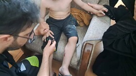 سقوط کودک ۵ ساله به درز انقطاع بین دو ساختمان در خیابان ابوذر