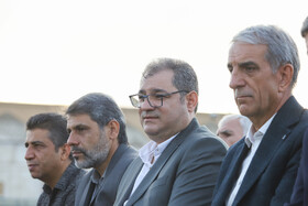 امیرکرم‌زاده، مدیر کل اداره میراث فرهنگی، صنایع دستی و گردشگری اصفهان در مسابقات نمادین چوگان - میدان تاریخی نقش جهان