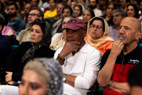 قاسم زارع، بازیگر و سیروس کهوری‌نژاد، بازیگر در بیستمین شب کارگردانان تئاتر