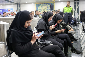 در حاشیه مراسم افتتاح ايستگاه قطار شهری «شهيد فكوری»