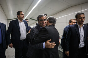 غلامحسین مظفری، استاندار خراسان رضوی در مراسم افتتاح ايستگاه قطار شهری «شهيد فكوری»