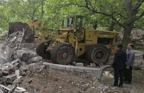 تخریب ۶ باب رستوران غیرمجاز در منطقه گردشگری کهمان سلسله