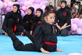 حضور و اجرای دختران نینجا در جشن شهردخت در همدان 
