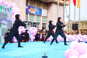 حضور و اجرای دختران نینجا در جشن شهردخت در همدان 