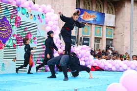 حضور و اجرای دختران نینجا در جشن شهردخت در همدان 