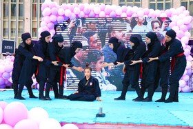 حضور و اجرای دختران نینجا در جشن شهردخت در همدان 