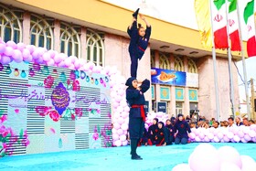 حضور و اجرای دختران نینجا در جشن شهردخت در همدان 