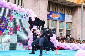 حضور و اجرای دختران نینجا در جشن شهردخت در همدان 