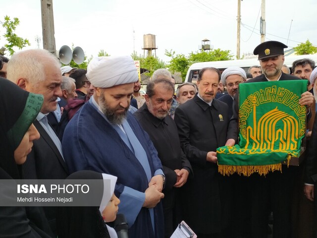 استقبال مرزنشینان آستارایی از خادمان حرم رضوی