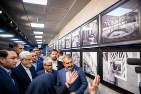 آیتاله ابراهیمی، مدیرعامل بانک سپه و محمد رضا عارف، معاون اول رئیس جمهور در حاشیه مراسم گرامیداشت یکصد سالگی بانک سپه