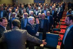 محمد رضا عارف، معاون اول رئیس جمهور در مراسم گرامیداشت یکصد سالگی بانک سپه