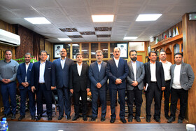 آخرین جلسه کاری منوچهر حاتمی در دفتر مدیرکل ورزش و جوانان استان کرمانشاه