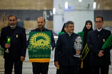 بدرقه نخستین گروه از زائران حج ۱۴۰۴
