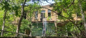 آتش‌سوزی گسترده ساختمان متروکه در کرمانشاه 