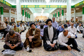 مراسم یادبود جانباختگان بندر شهید رجایی در حرم حضرت معصومه(س)