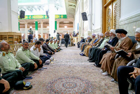 مراسم یادبود جانباختگان بندر شهید رجایی در حرم حضرت معصومه(س)