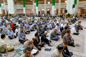 مراسم یادبود جانباختگان بندر شهید رجایی در حرم حضرت معصومه(س)