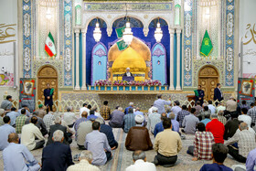 مراسم یادبود جانباختگان بندر شهید رجایی در حرم حضرت معصومه(س)