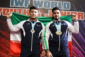 علیرضا نصیری قهرمان وزنه‌برداری جوانان جهان شد/ قلی‌زاده نایب قهرمان