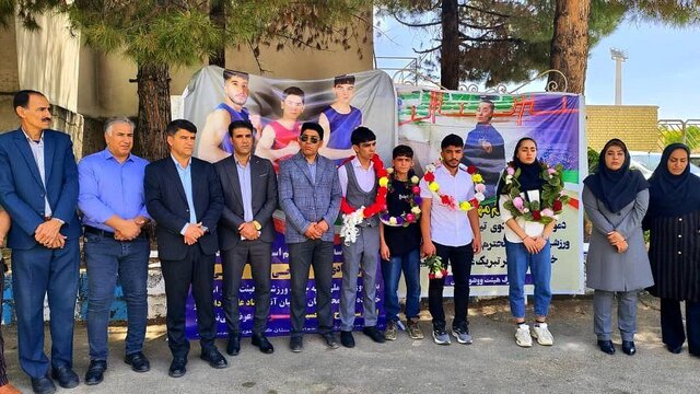 استقبال از مدال‌آوران کهگیلویه و بویراحمدی در مسابقات قهرمانی کشور