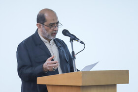 سخنرانی محمدحسین استاد اقاد، مدیرعامل بنیاد کرامت رضوی در آیین بهره‌برداری و آغاز عملیات ۲۰ پروژه بنیاد کرامت رضوی در کشور