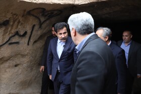 بازدید عبدالکریم حسین‌زاده، معاون رییس جمهور در امور توسعه روستایی و مناطق محروم کشور از پروژه های تاریخی و گردشگری روستای کندوان شهرستان اسکو