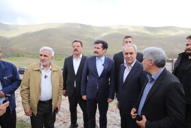 بازدید عبدالکریم حسین‌زاده، معاون رییس جمهور در امور توسعه روستایی و مناطق محروم کشور و بهرام سرمست، استاندار آذربایجان‌شرقی از پروژه های تاریخی و گردشگری روستای کندوان شهرستان اسکو