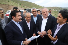 بازدید عبدالکریم حسینزاده، معاون رییس جمهور در امور توسعه روستایی و مناطق محروم کشور از سد علویان مراغه