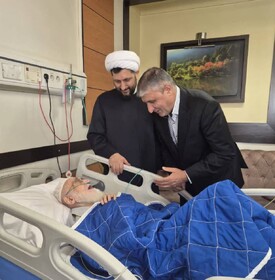 عیادت معاون رئیس‌جمهور از آیت‌الله العظمی نوری همدانی