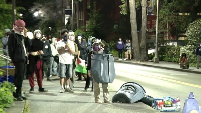 تصرف دانشگاه واشنگتن توسط حامیان فلسطین
