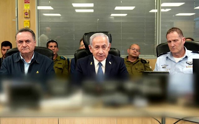 گنده‌گویی نتانیاهو و کاتص علیه ایران از پناهگاه