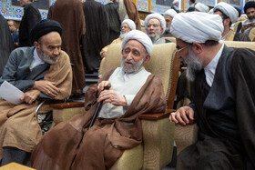 آیت الله فاضل لنکرانی، آیت الله استادی در همایش بین المللی یکصدمین سال بازتاسیس حوزه علمیه قم