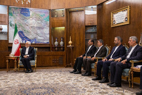 دیدار «دلیر جمعه» وزیر انرژی تاجیکستان با محمدرضا عارف، معاون اول رئیس جمهور