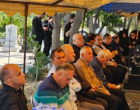 حضور برزگر، مناجاتی، کاوه و پیشکسوتان کشتی در مراسم رئیس سابق فدراسیون کشتی