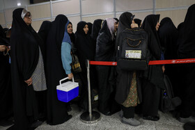 بدرقه نخستین گروه از زائران حج ۱۴۰۴ - مشهد