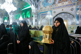 مراسم گرامیداشت اولین سالگرد شهدای پرواز در حرم مطهر رضوی