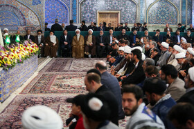 مراسم گرامیداشت اولین سالگرد شهدای پرواز در حرم مطهر رضوی