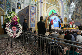 مراسم گرامیداشت اولین سالگرد شهدای پرواز در حرم مطهر رضوی